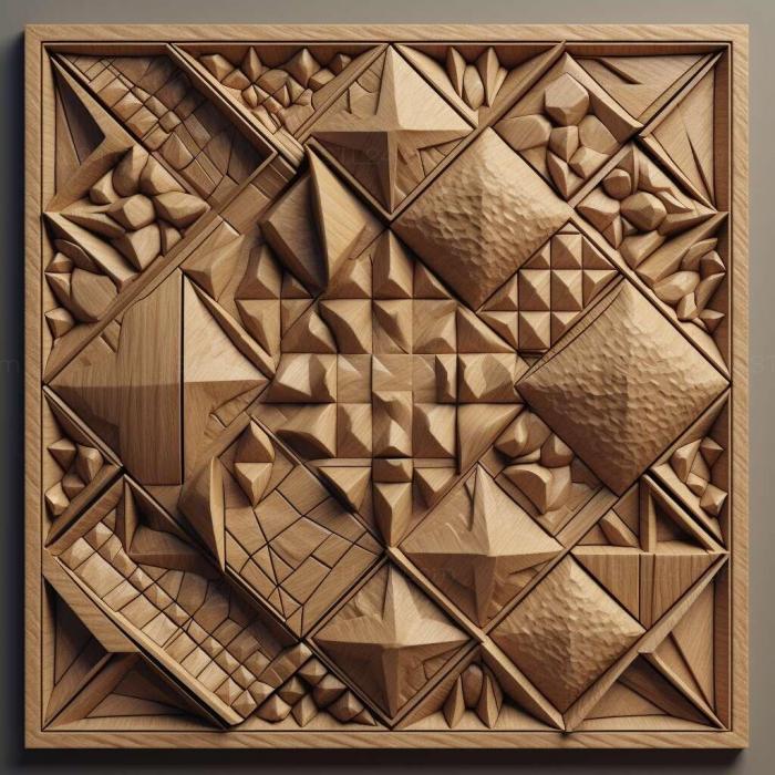 Patterns and decorations (stl Geometric 2, PATTERN_274) 3D models for cnc
